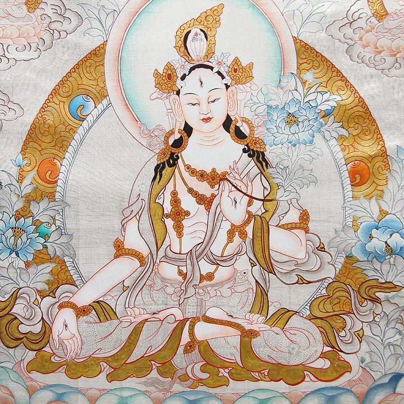 度母,藏语称"卓玛",是观世音菩萨的化身,观世音有32种应化身,仅其中的