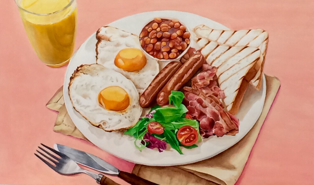 手绘食物 美食
