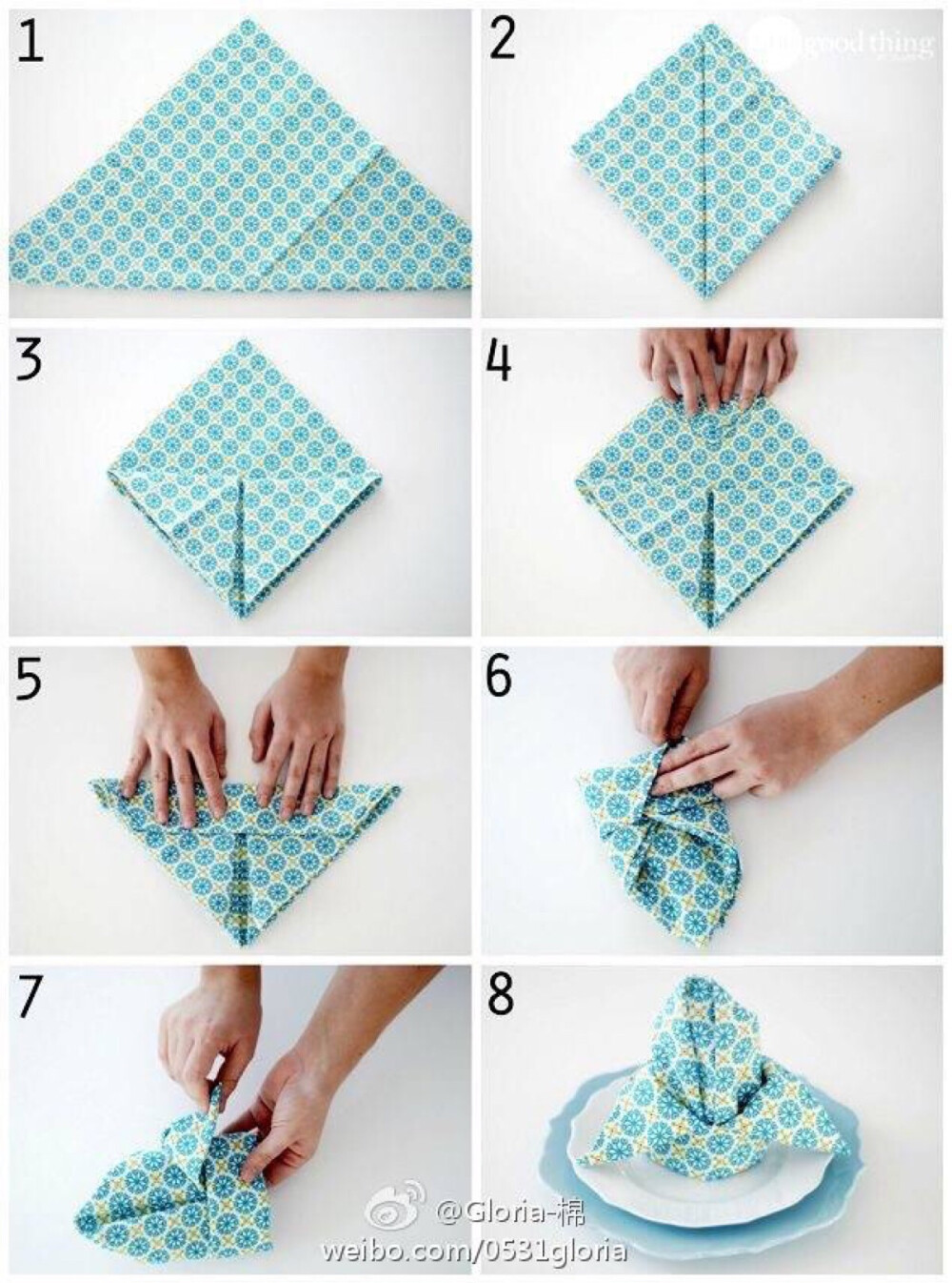 毛巾折法简单图片