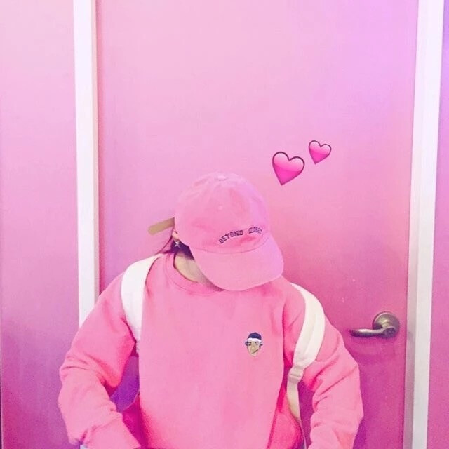 女生头像粉色韩系