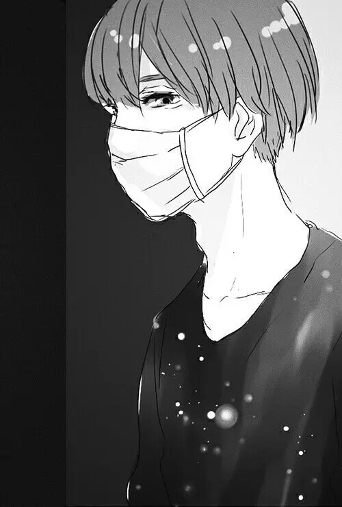 头像 漫头 男头 壁纸 简约 黑白 口罩 帅气 侧颜 高冷 霸气 美男