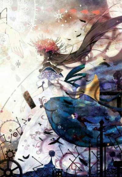 忧伤 少女 曼珠沙华 二次元