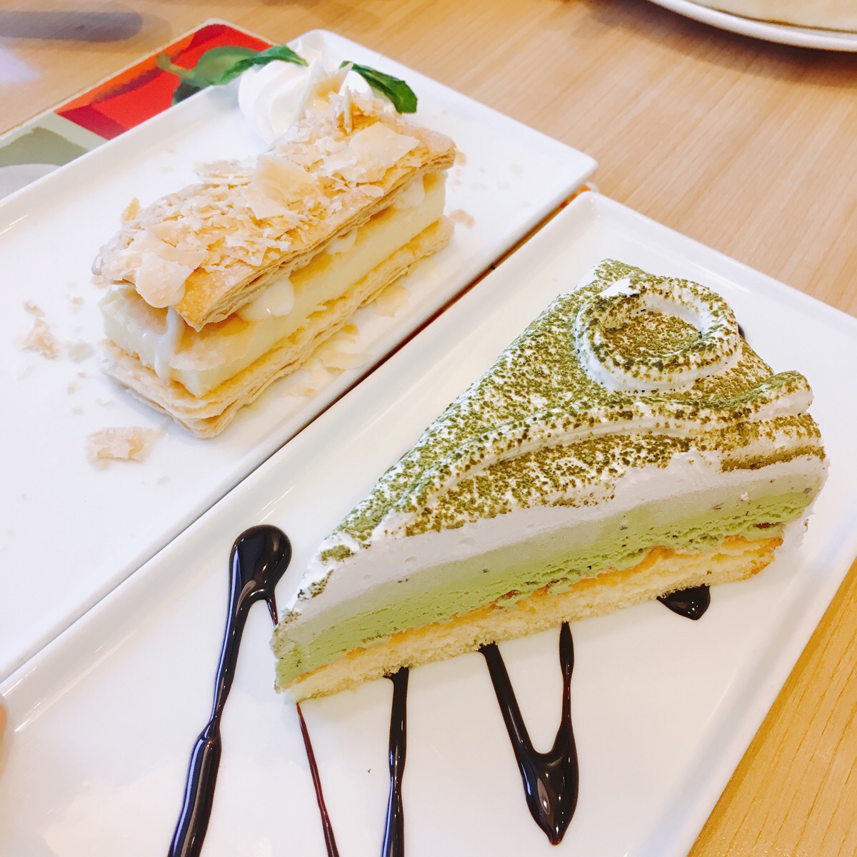 必胜客(菱角湖店) | 我小时候超爱的抹茶雪域蛋糕,底层蛋糕中层抹茶