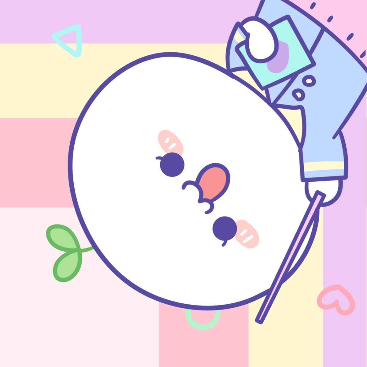 长草颜团子# 女王节快乐!扭一扭脖子接住爱心头像吧～ ╭(●●)╯