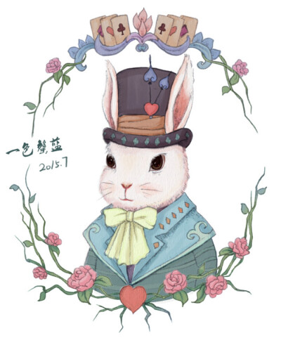Q版兔子爱丽丝图片