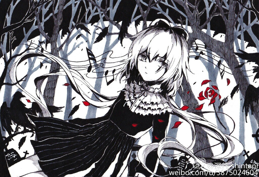 深谷大大 曲绘 二次元 愚弄者x愚弄者 洛天依
