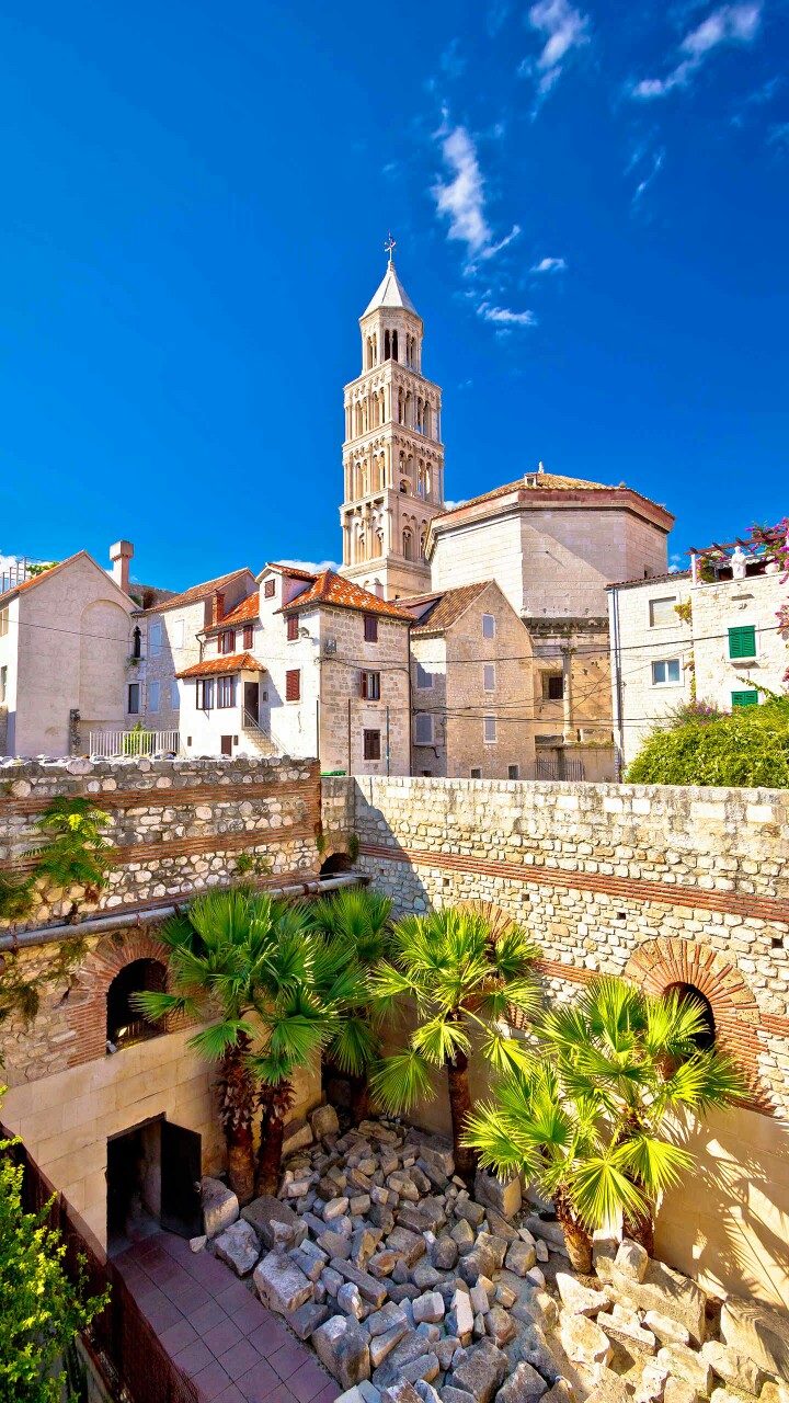 戴克里先宫是斯普利特市最著名的建筑被列入世界文化遗产名录