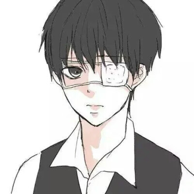 二次元男头带眼罩.