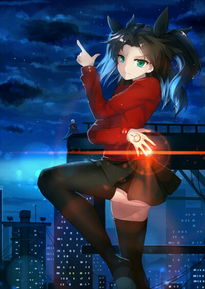 侵删】凛 0存在感的红a酱画师:千夜qys3 远坂凛,英灵卫宫/archer/红a