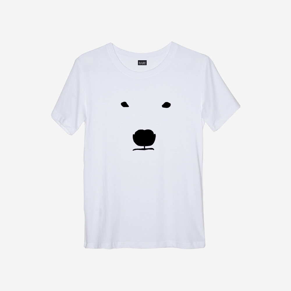 【bare】原创设计 北极熊 男女情侣百搭简约夏季圆领纯棉短袖t恤