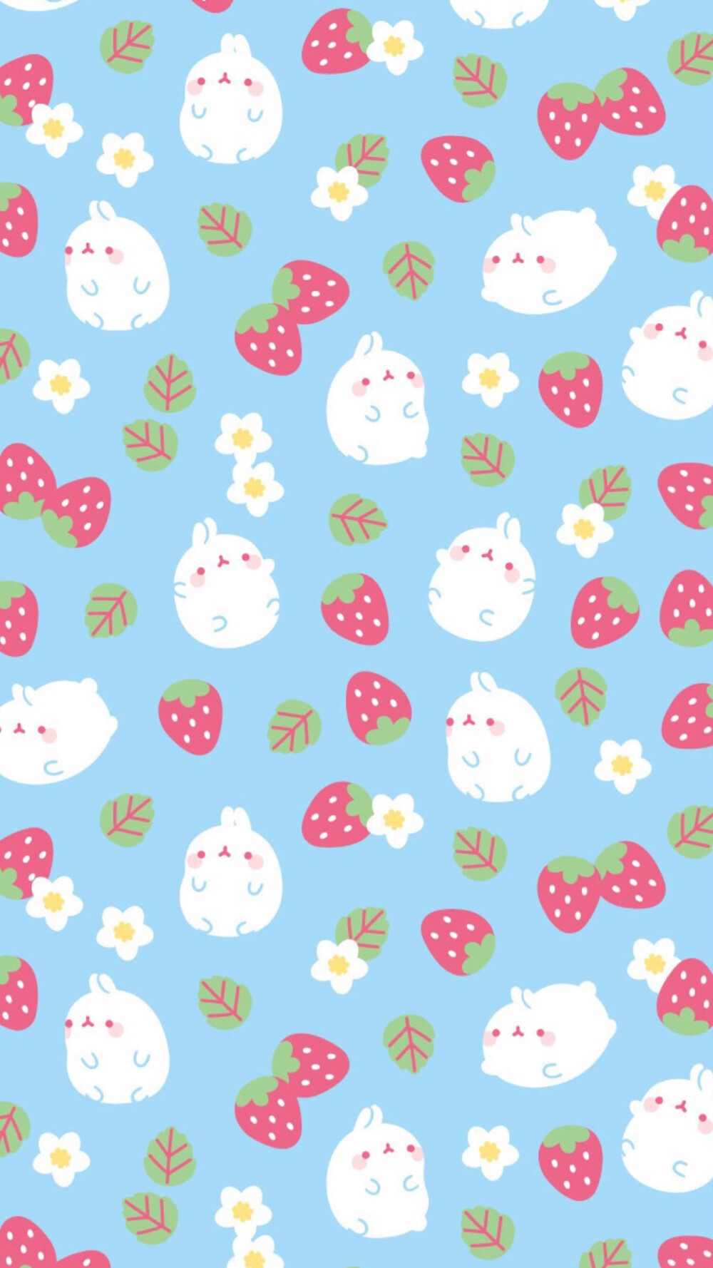 简单插画萌物小清新平铺可爱壁纸78637871