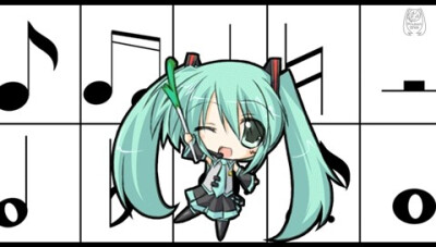 初音未来 q版 动漫 二次元 可爱 虚拟