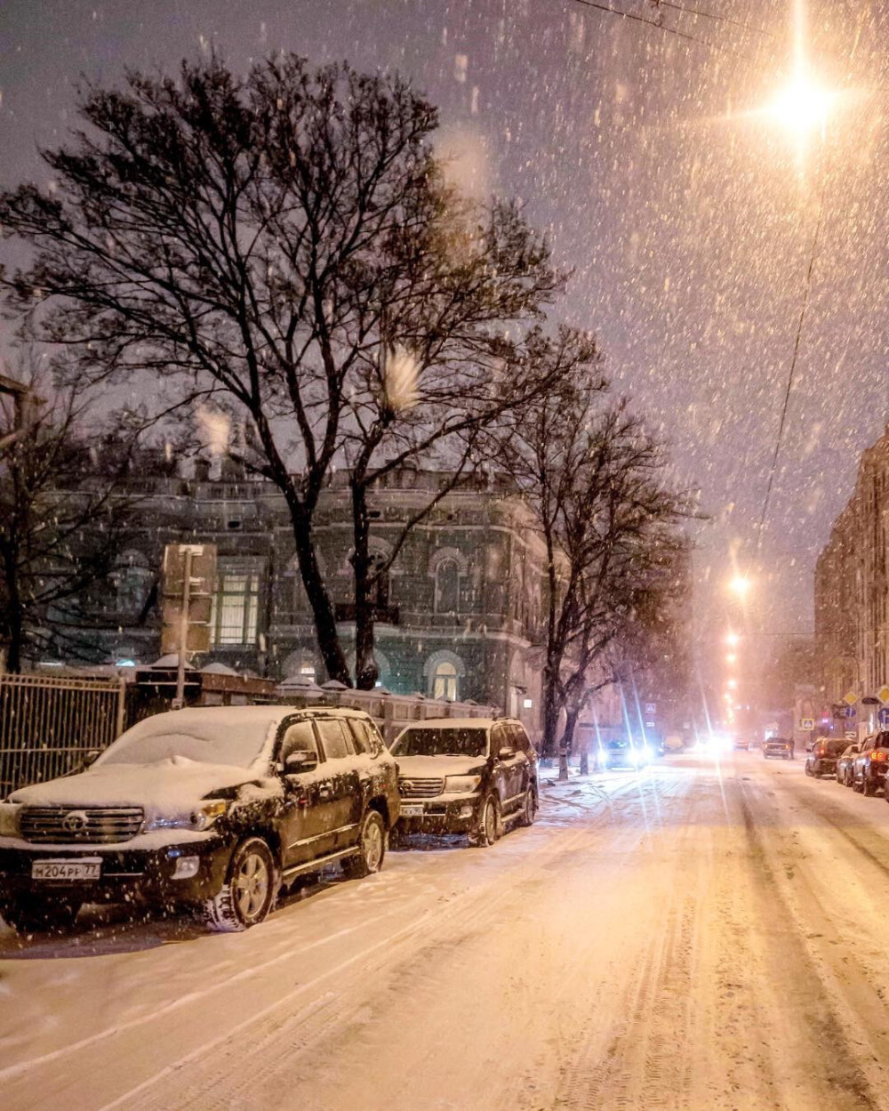 欧洲的冬天城市街道