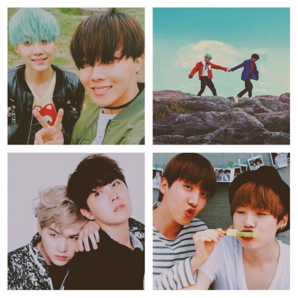 糖锡 防弹少年团 bts 郑号锡 闵允其 j hope suga