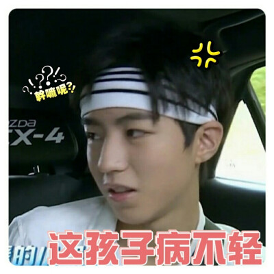 王俊凯黑图表情包