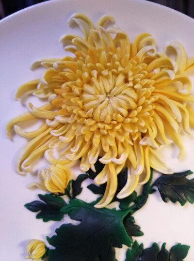 超轻粘土制作菊花图片