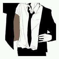 西装 头像 黑白