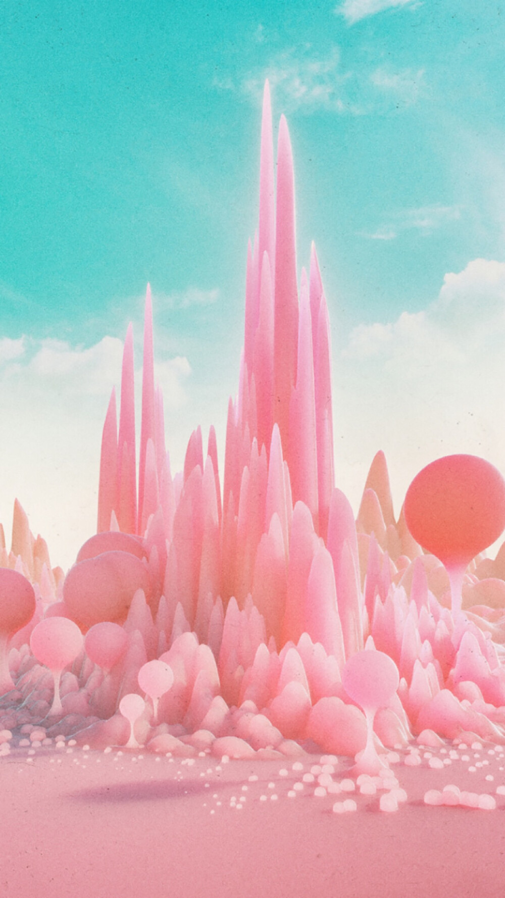 粉蓝壁纸 手机壁纸 平铺壁纸