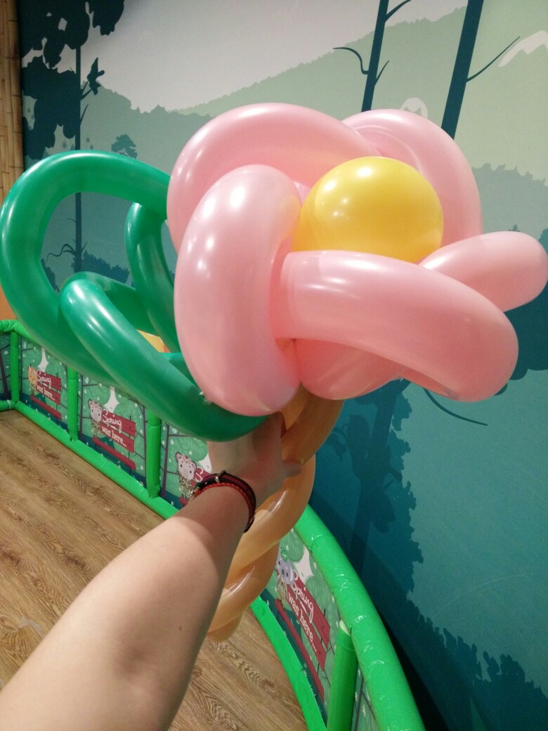 长条球玫瑰花 魔术气球260360