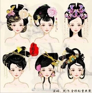 【古典美℡鉴赏】古代女子发型大全发型与冠戴能增加女子仪容的俊美
