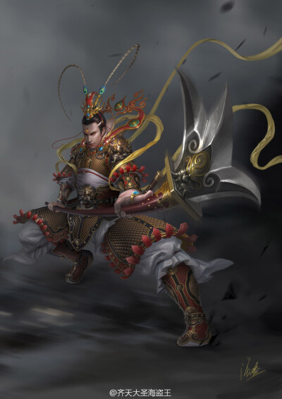 q版二郎神 - 堆糖,美图壁纸兴趣社区