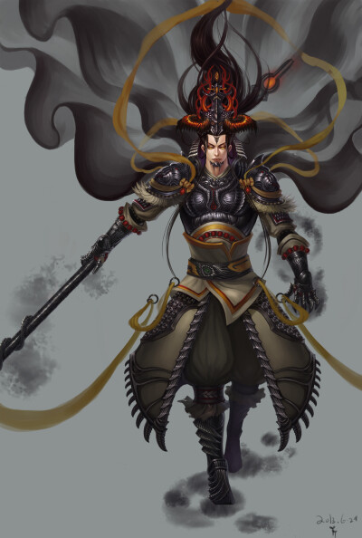 手绘二郎神 - 堆糖,美图壁纸兴趣社区