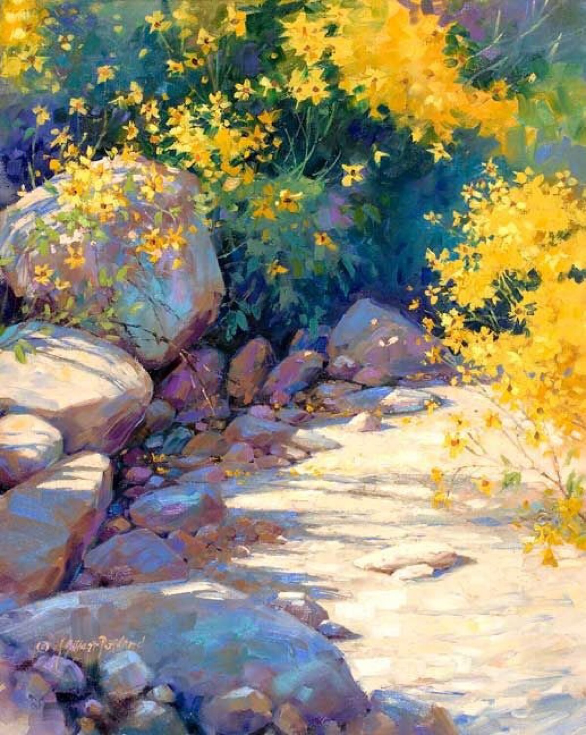 来自水彩画家 julie gilbert pollard 风光绘画作品