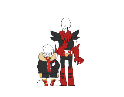 fellpapyrus像素图,fellsans像素图 sans&fell!papyrus