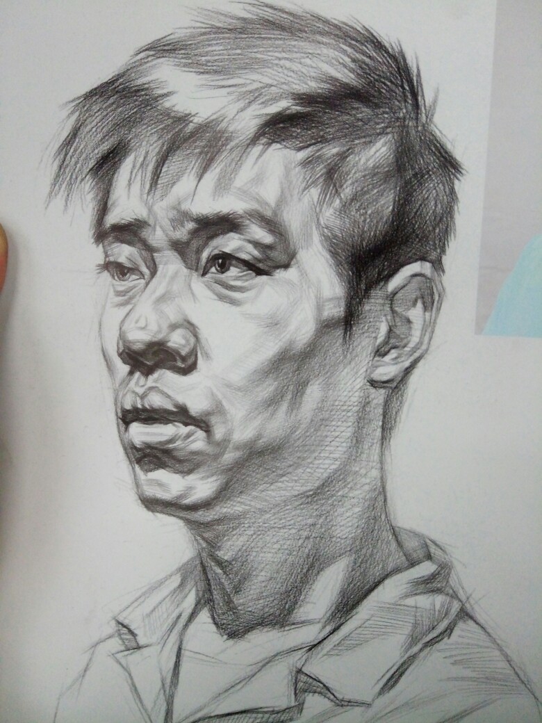 素描头像结构