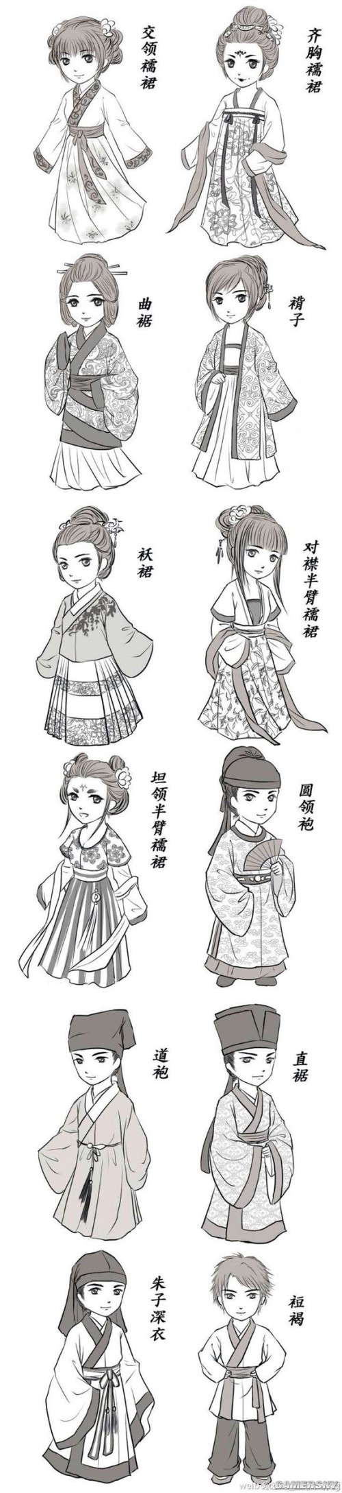 服装 古风 中国风