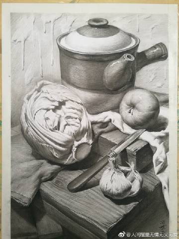 临摹素描静物