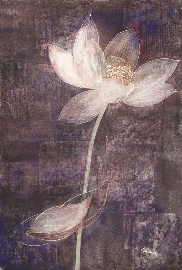 古风水彩粉墨花系列