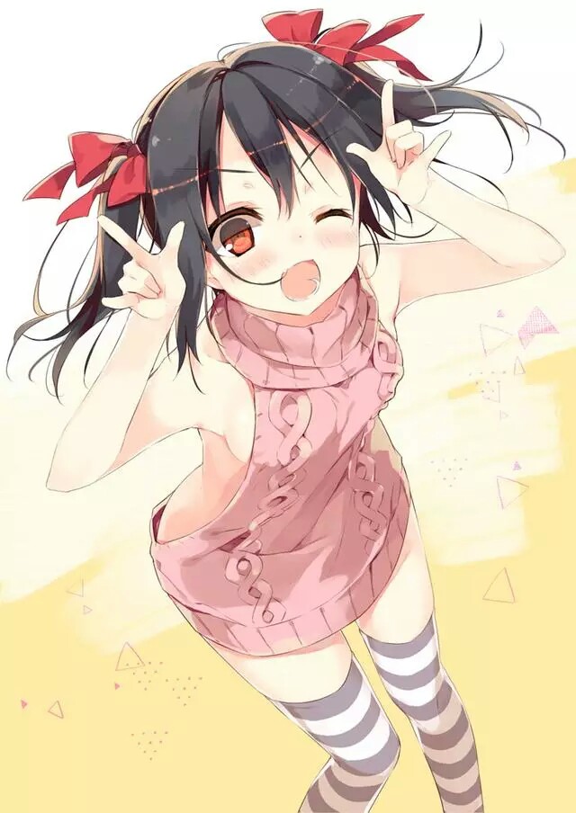 niconiconi矢泽妮可lovelive露背毛衣