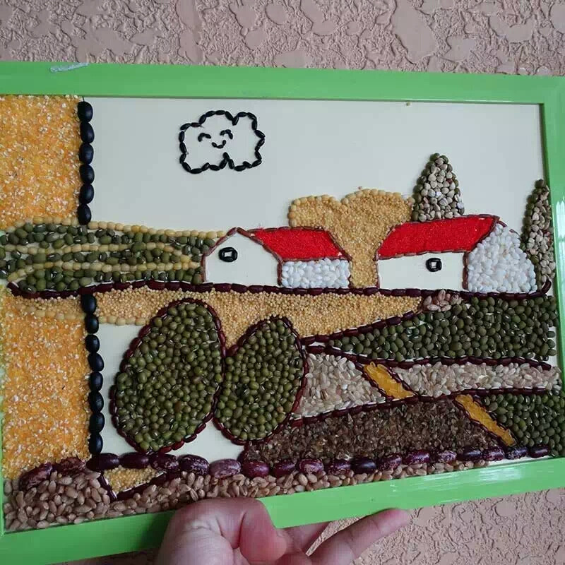 100种子画图片粘贴豆子图片