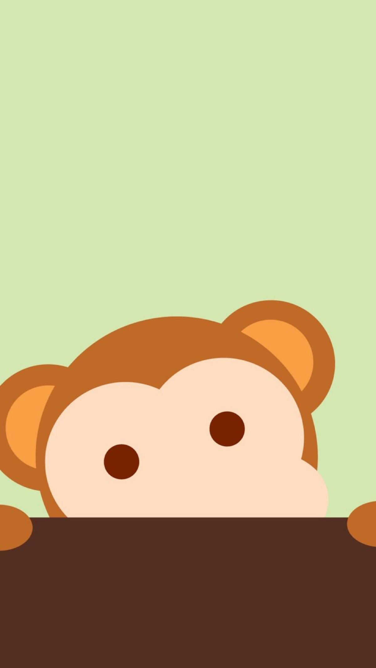 可爱 简单 插画 萌物 大脸 萌#手机壁纸"