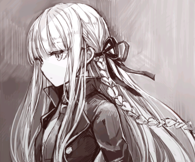 id:pixiv38340571_0 画师见插画水印雾切响子,游戏及其动画《弹丸论破