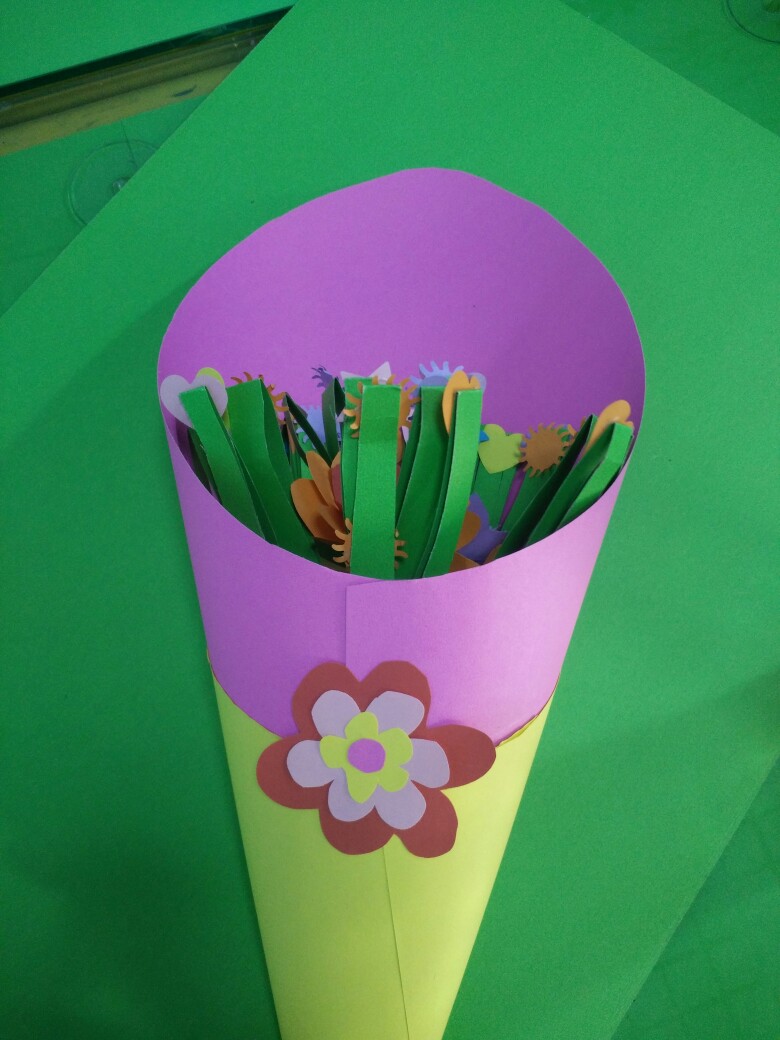 手工花束,卡纸剪纸手工花束
