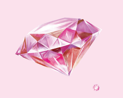 水彩宝石钻石画法图片