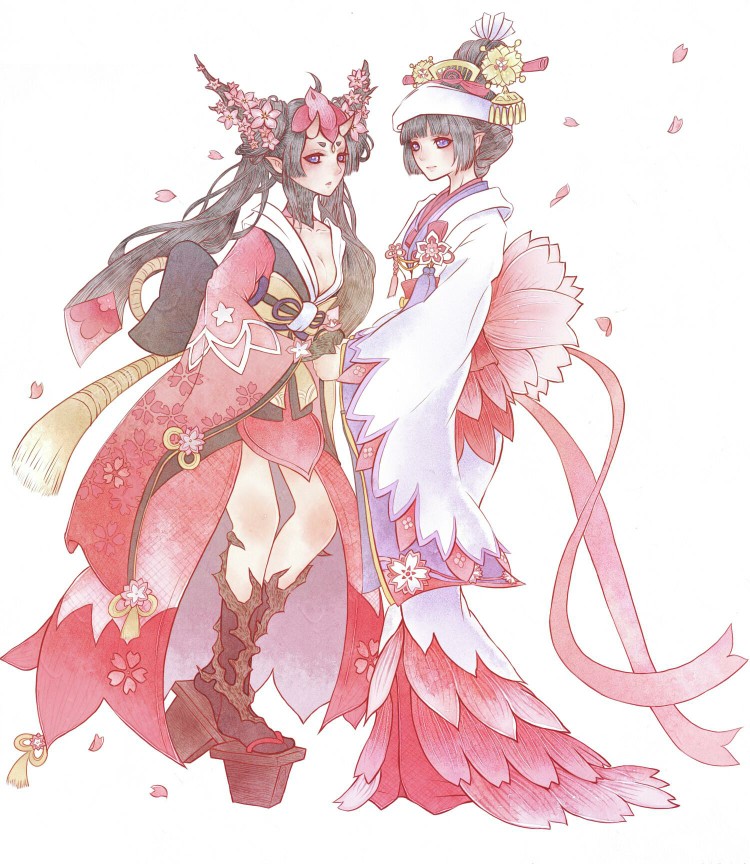阴阳师桃花妖樱花妖