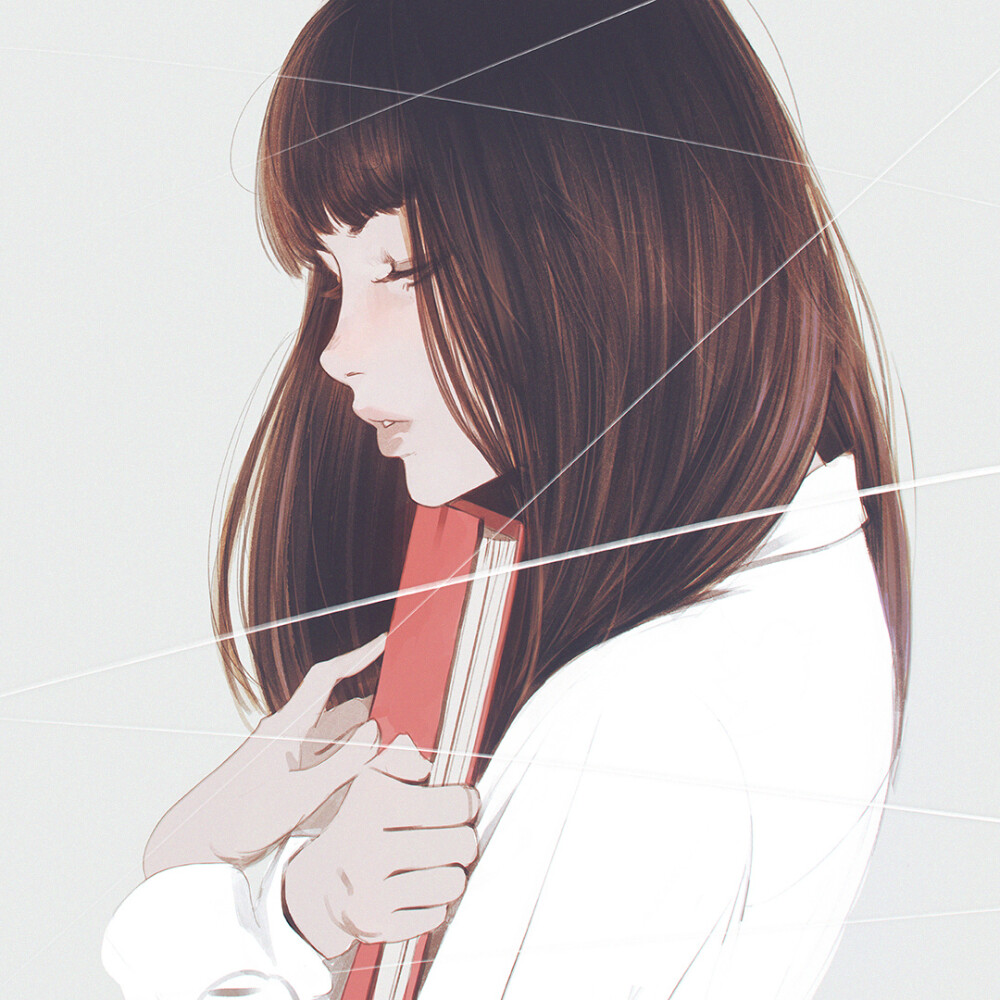 头像 意绘 插画 女生
