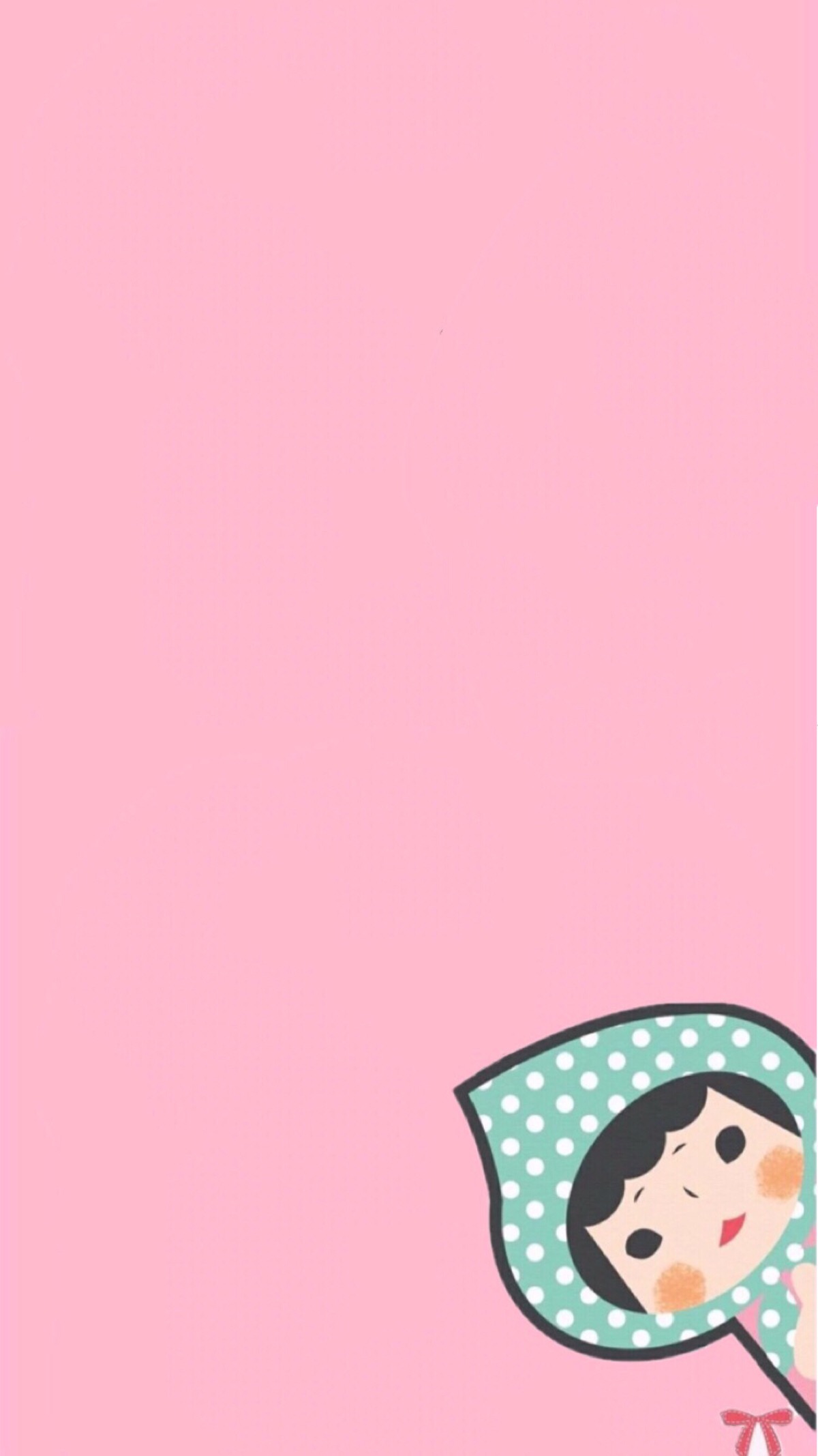 手机壁纸可爱简约粉色图片