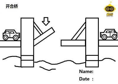 开合桥结构图片
