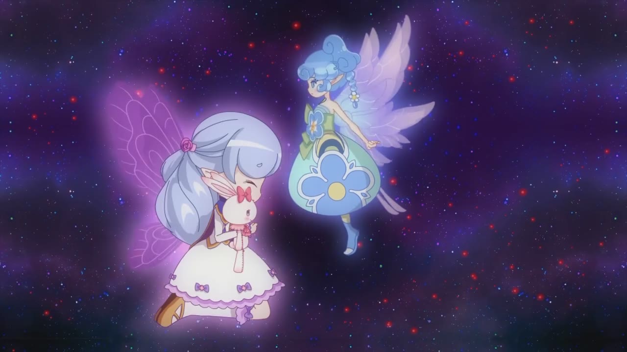 小花仙第三季 没黑化之前的小时候的芬妮和勿忘我精灵王穆回 自截