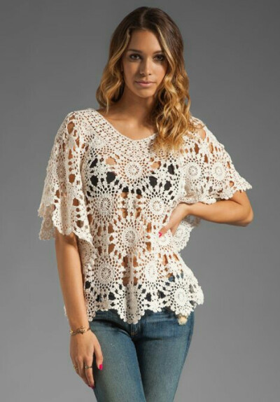 从国外网站看到钩针美衣