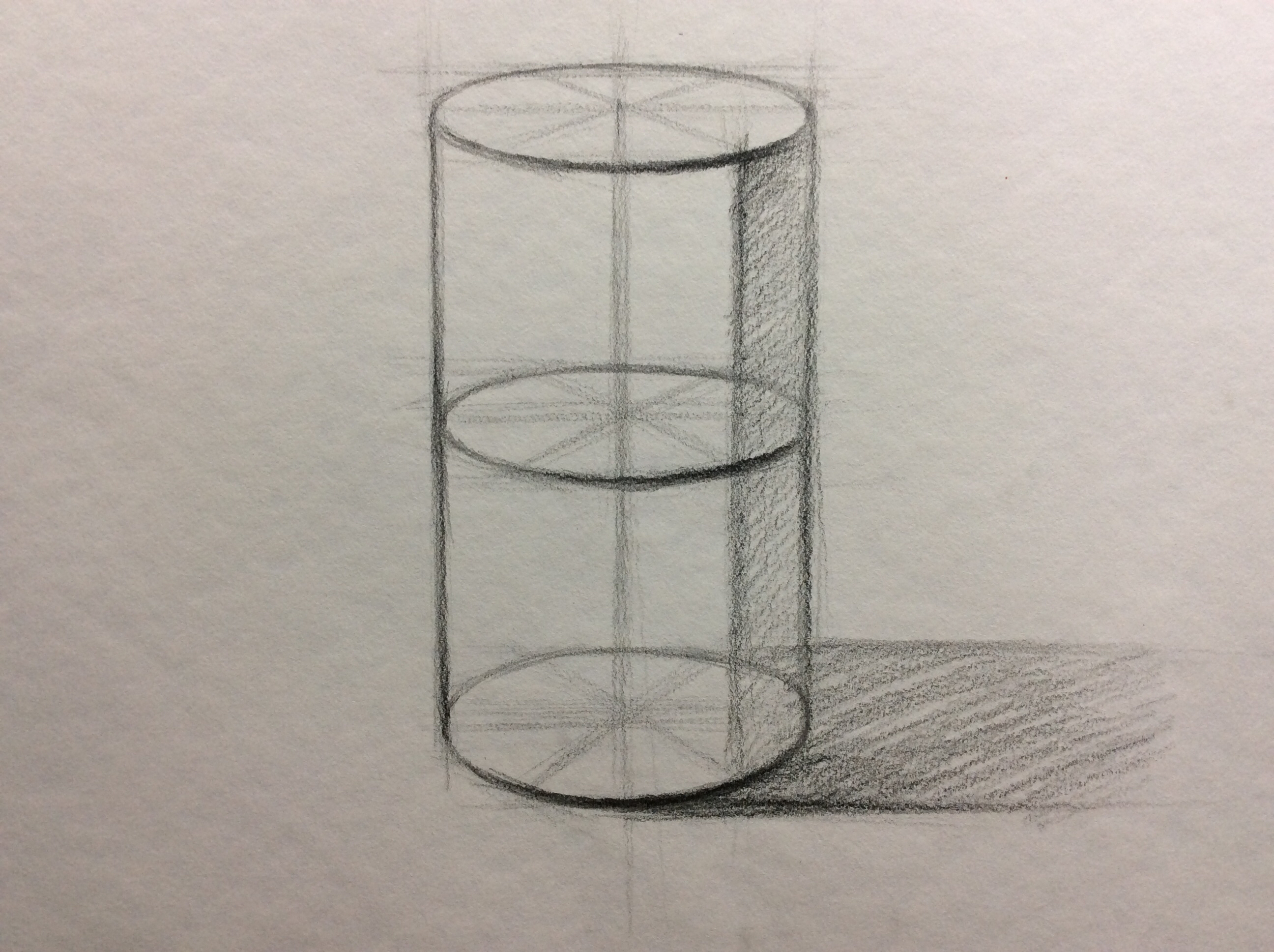 圆柱怎么画简单立体图片