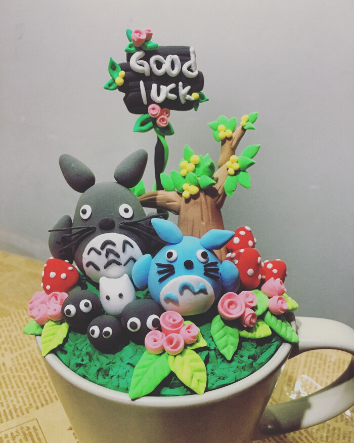 大圣少儿美术 轻粘土 龙猫 粘土 手作