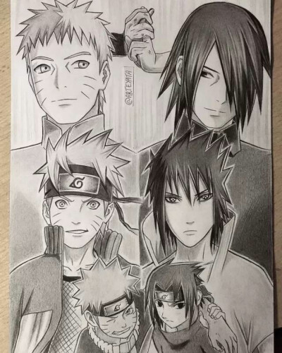 鸣人&佐助 画师见图