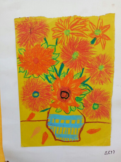 橙色的画小学美术教案图片