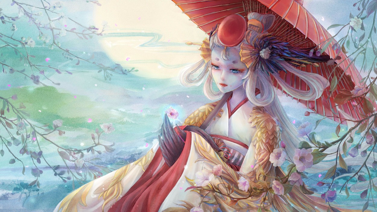 阴阳师○ 姑获鸟 - 堆糖,美图壁纸兴趣社区