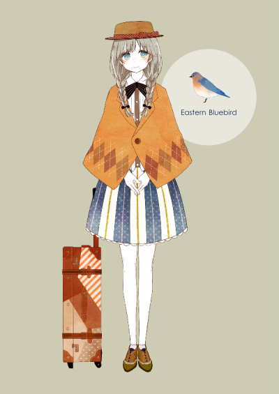 『套图将灵动活泼的小鸟拟人化』 ( 赤仓 ) #pixiv http://www.pixiv.